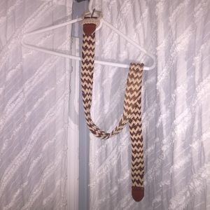 Brown Belt braided pattern